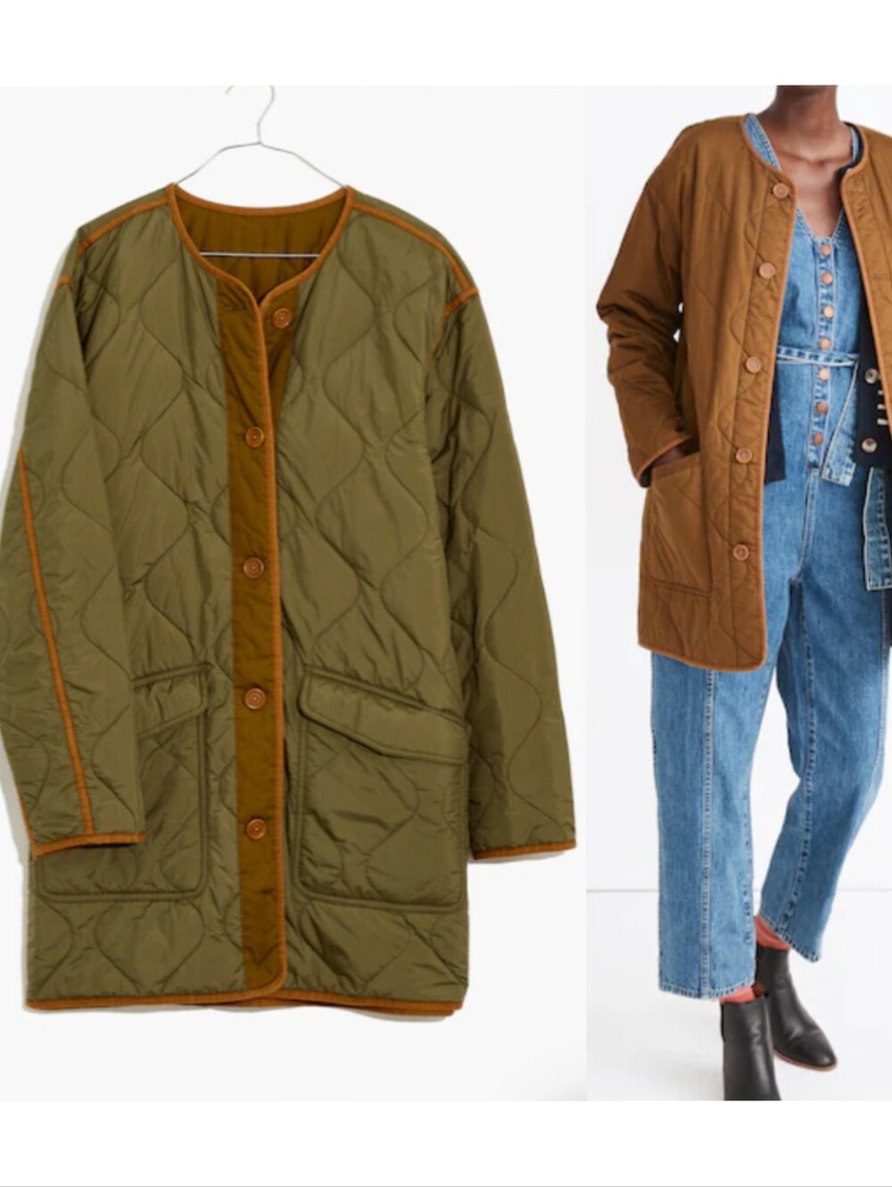 Madewell Reversible Quilted Liner Jacket